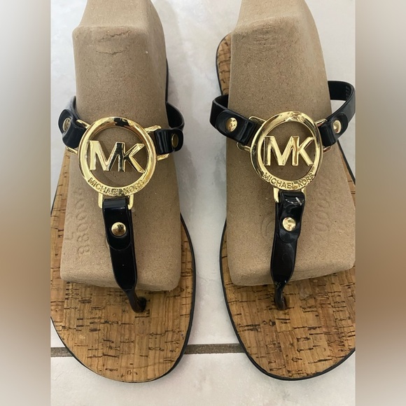 Michael Kors Black and Gold Women's Sandals size 6 - Picture 2 of 5